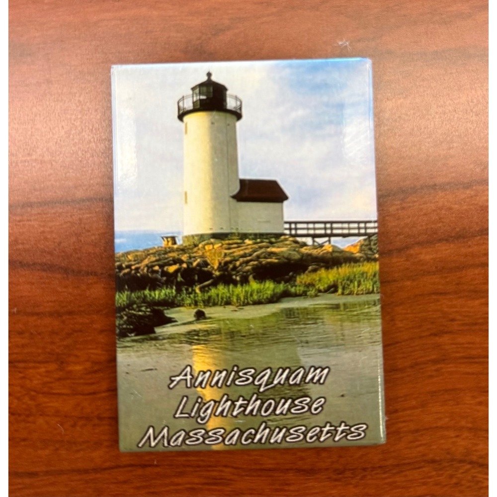 Annisquam Lighthouse Massachusetts Souvenir Magnet Gloucester Coastal Decor
